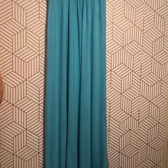 Aqua Blue Sleeveless Maxi Dress – Size S, NEW - Picture 3 of 3